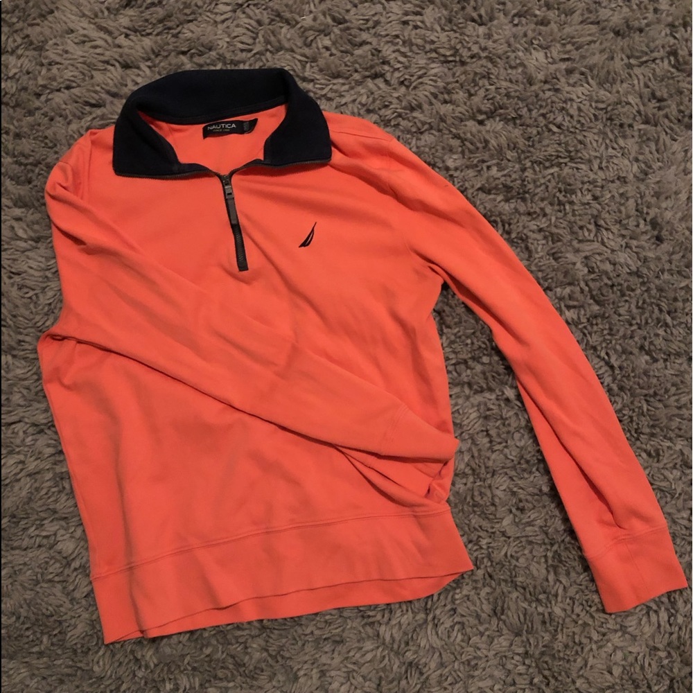 Nautical quarter zip pullover